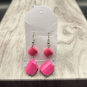 Pink Dangling Earrings